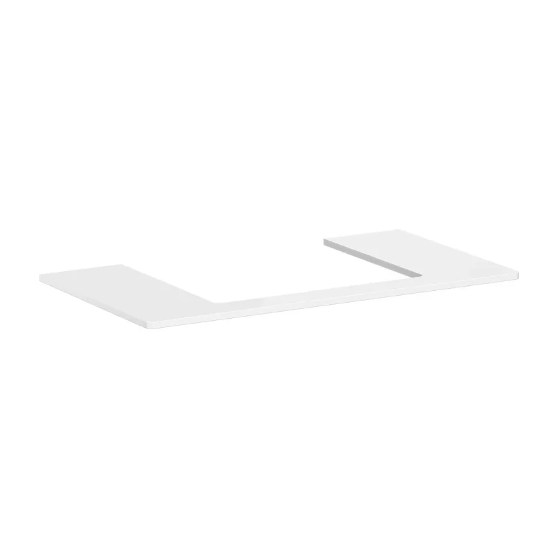 Hansgrohe Xelu Q - izlietnes virsma 98x55 cm, izgriezums vidū, balta spīdīga 54110050