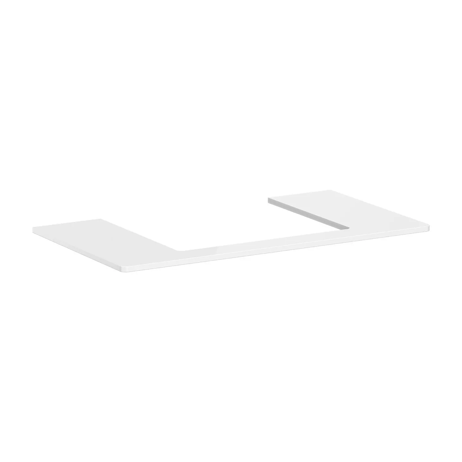 Hansgrohe Xelu Q - izlietnes virsma 98x55 cm, izgriezums vidū, balta spīdīga 54110050
