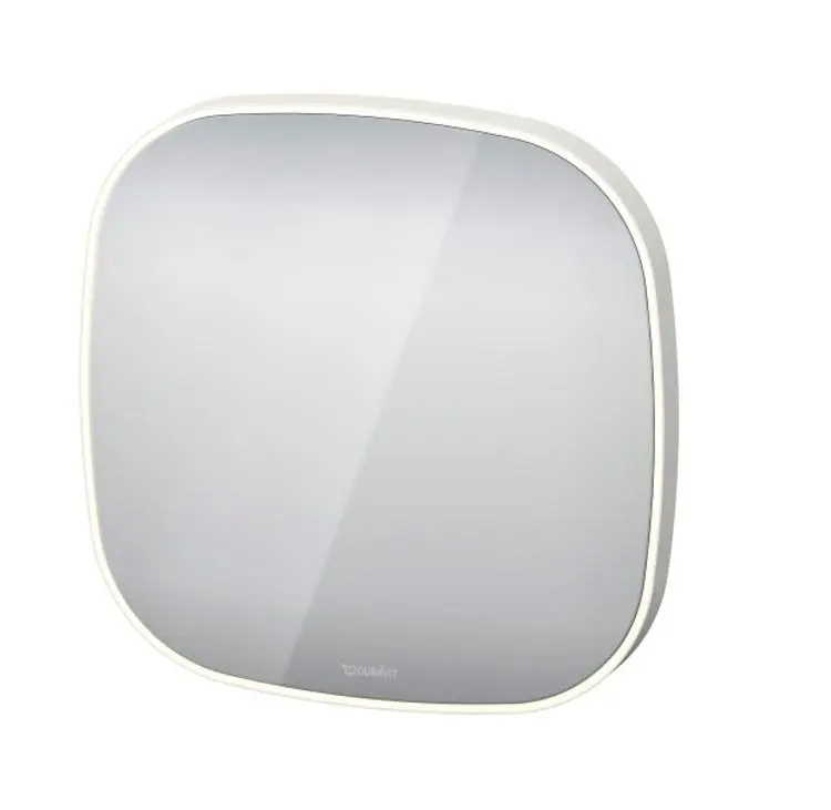 Duravit Zencha - spogulis ar LED apgaismojumu, 50x50x5 cm, balts matēts ZE7065000000000
