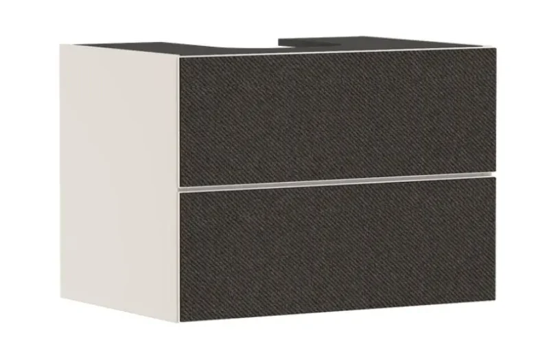 Hansgrohe Xevolos E - izlietnes skapītis, 78x56x55 cm, 2 atvilktnes, matēti bēšs/tekstila tumši pelēks 54188660