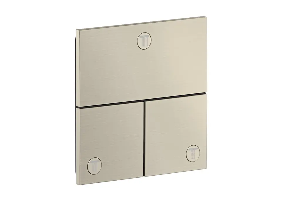 Axor ShowerSelect ID - zemapmetuma vārsts, 3 patērētājiem, matēts niķelis 36780820