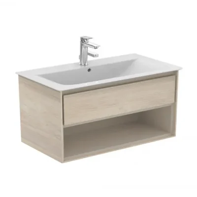 Ideal Standard Connect Air - izlietnes skapītis, 100x44x52 cm, gaiša koka dekors/gaiši brūns matēts E0828UK