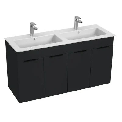 Jika Cube - dubultizlietne ar skapīti 116x43x61 cm, antracīts matēts H4536611763521