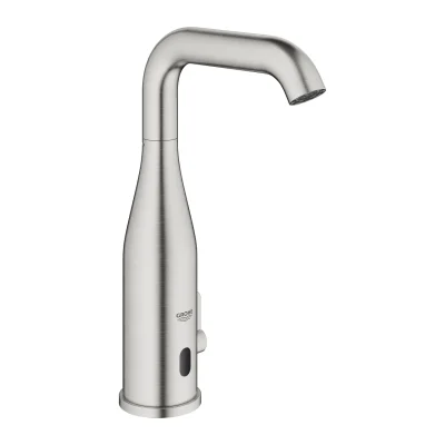 Grohe Essence E - infrasarkanā elektronika izlietnes maisītājam ar maisīšanu un regulējamu temperatūras regulatoru, SuperSteel 36445DC0