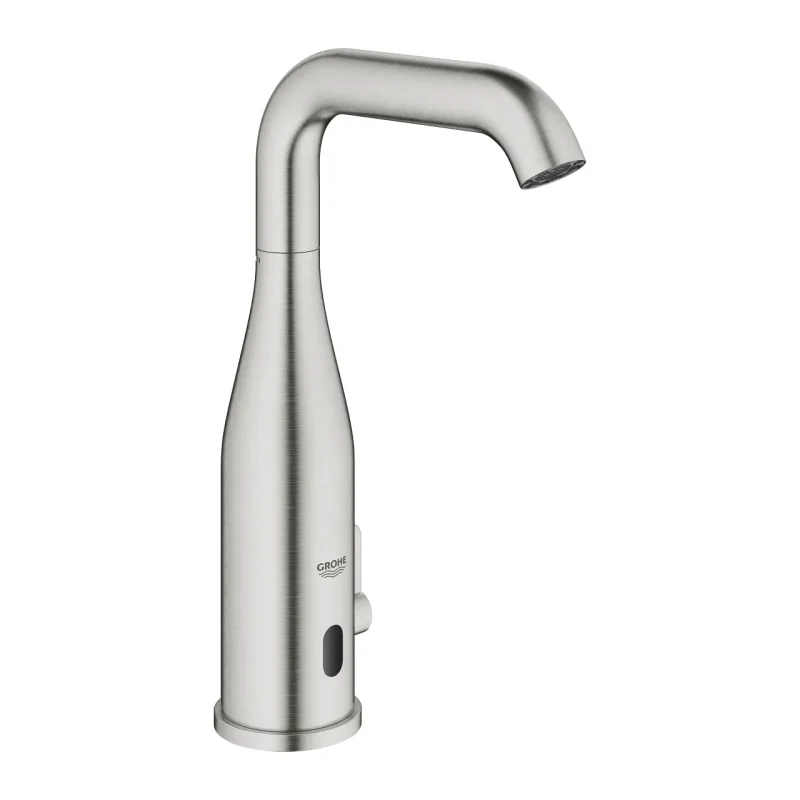 Grohe Essence E - infrasarkanā elektronika izlietnes maisītājam ar maisīšanu un regulējamu temperatūras regulatoru, SuperSteel 36445DC0