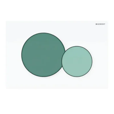 Geberit Sigma01 - vadības plate, zaļa/balta 115.770.79.5