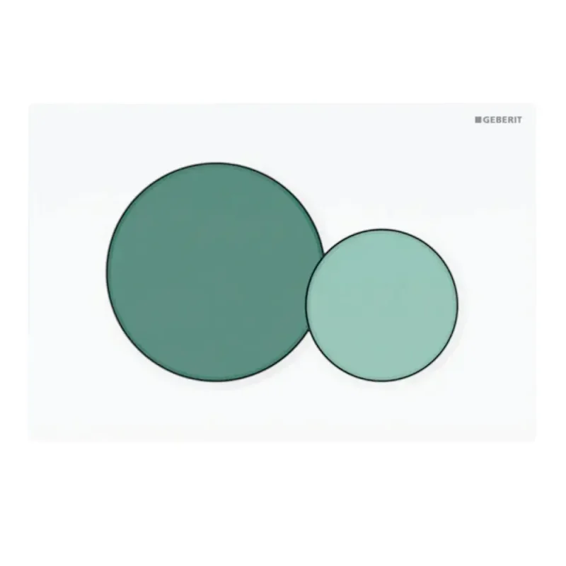 Geberit Sigma01 - vadības plate, zaļa/balta 115.770.79.5