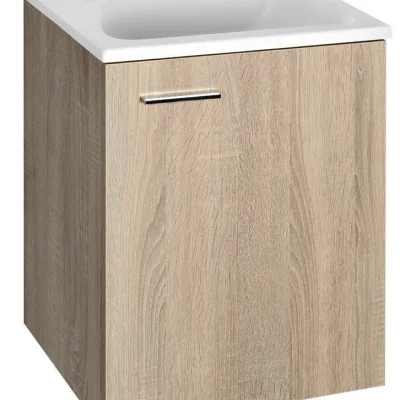 Aqualine Keramia Fresh - izlietnes apakšskapis 40x50x32 cm, platīna ozols 51048DP
