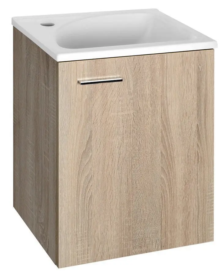 Aqualine Keramia Fresh - izlietnes apakšskapis 40x50x32 cm, platīna ozols 51048DP