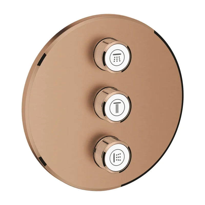 Grohe Grohtherm SmartControl - 3 virzienu zemapmetuma vārsts, Warm Sunset birstēts 29122DL0