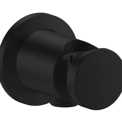 Axor One - sienas pieslēguma līkums ar turētāju, matēti melns 48780670