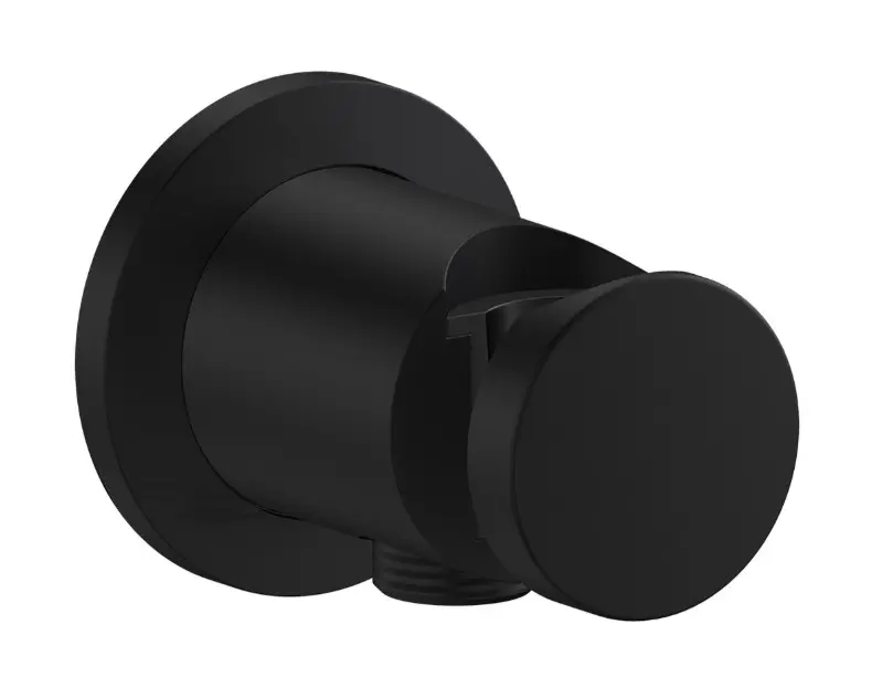 Axor One - sienas pieslēguma līkums ar turētāju, matēti melns 48780670