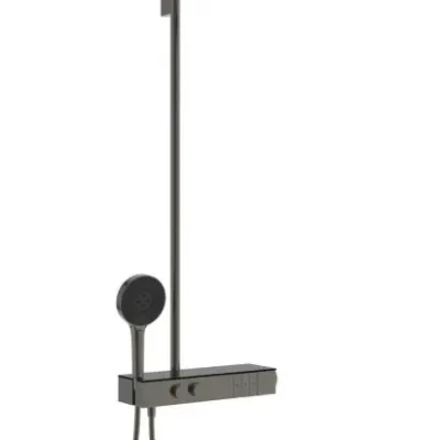 Ideal Standard Ceratherm Solos - dušas komplekts ar termostatu, diametrs 30 cm, 3 strūklu veidi, Magnetic Grey A7882A5