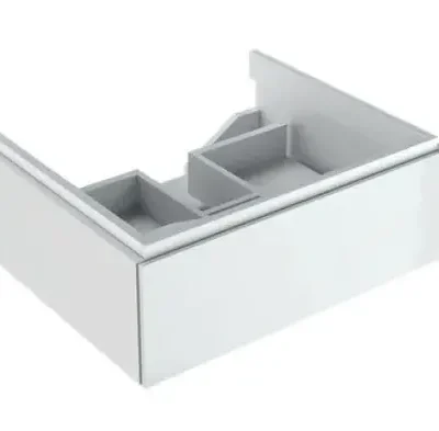 Geberit Xeno 2 - izlietnes skapītis 60 cm, izvelkama atvilktne ar LED apgaismojumu, balts spīdīgs 500.505.01.1