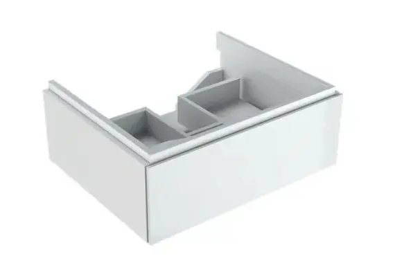 Geberit Xeno 2 - izlietnes skapītis 60 cm, izvelkama atvilktne ar LED apgaismojumu, balts spīdīgs 500.505.01.1