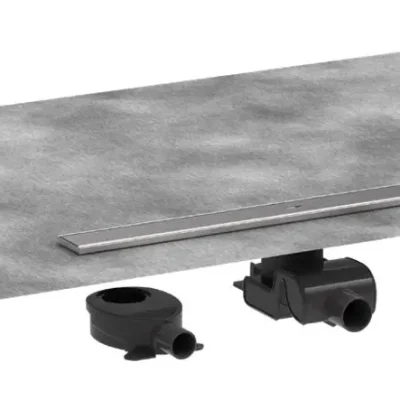 Hansgrohe RainDrain Allround - dušas noteka 80 cm, ar režģi, matēts nerūsējošais tērauds 56187800