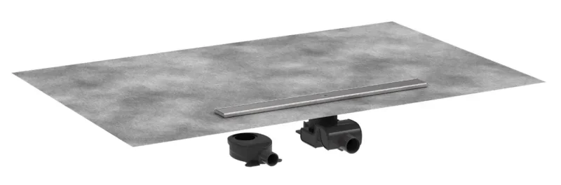 Hansgrohe RainDrain Allround - dušas noteka 80 cm, ar režģi, matēts nerūsējošais tērauds 56187800