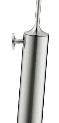 Duravit Starck T - tualetes birste ar turētāju, sienas montāža, birstēts nerūsējošais tērauds 0099467000