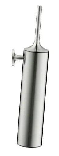 Duravit Starck T - tualetes birste ar turētāju, sienas montāža, birstēts nerūsējošais tērauds 0099467000