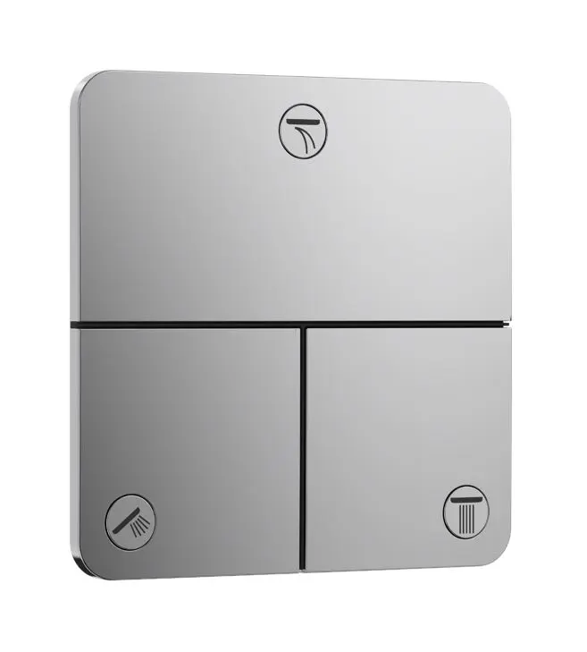 Hansgrohe ShowerSelect Comfort - zemapmetuma vārsts, 3 patērētājiem, hroms 15587000