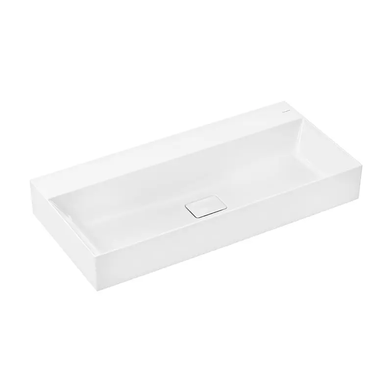 Hansgrohe Xevolos E - izlietne 100x48 cm, bez pārplūdes, bez cauruma jaucējkrānam, SmartClean, balta 61101450