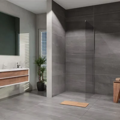 Lansanit LUX Slim Alvaro - fiksēta dušas siena 80 cm, caurspīdīgs stikls LAN05032