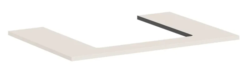 Hansgrohe Xilesa E - izlietnes virsma, 78x55 cm, izgriezums vidū, bēšs matēts 54269780