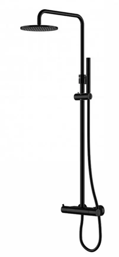 Steinberg 100 - dušas komplekts ar termostatu, diametrs 20 cm, matēti melna 100 2721 S