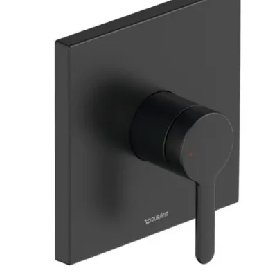 Duravit C.1 - zemapmetuma dušas maisītājs, matēti melns C14210009046