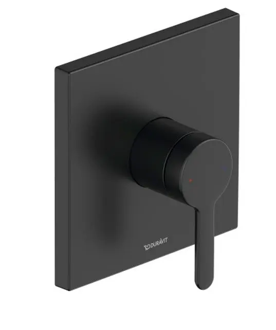 Duravit C.1 - zemapmetuma dušas maisītājs, matēti melns C14210009046