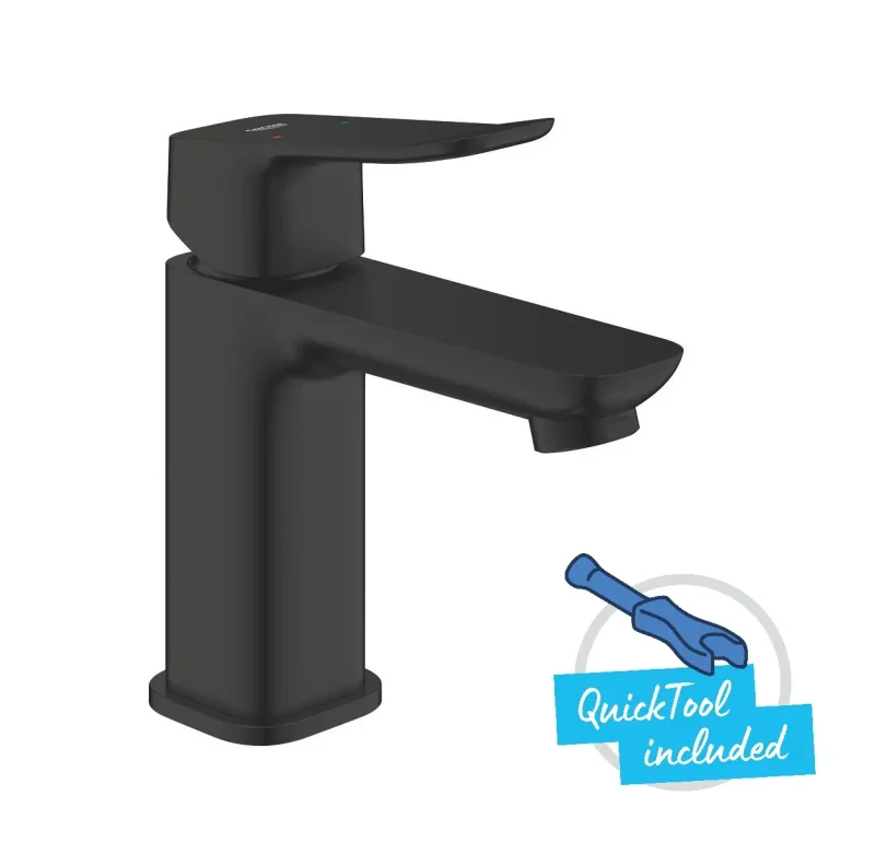 Grohe Dice - izlietnes maisītājs ar Push-Open noteci, matēti melns 1018572430