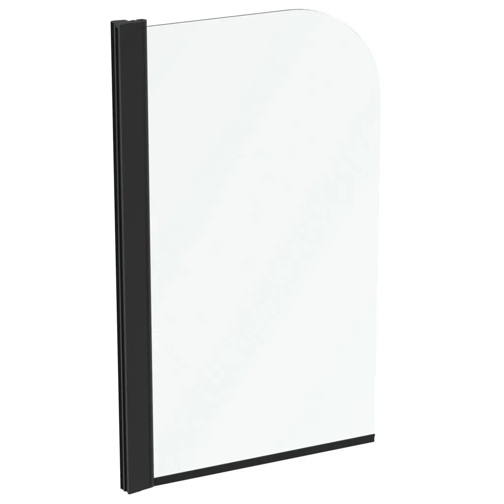 Ideal Standard Connect 2 - vannas aizsargsiena 80x140 cm, melns/caurspīdīgs T9924V3