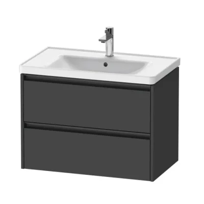 Duravit Ketho.2 - izlietnes skapītis, 55x78x46 cm, 2 atvilktnes, grafīts matēts K25283049490000