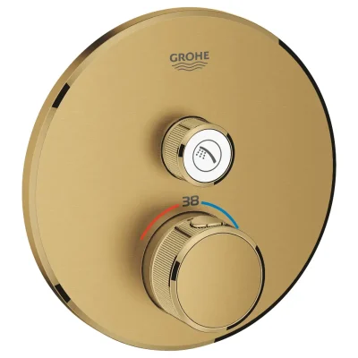 Grohe Grohtherm SmartControl - termostata dušas maisītājs, zemapmetuma montāža, ar 1 noslēgvārstu, Cool Sunrise birstēts 29118GN0