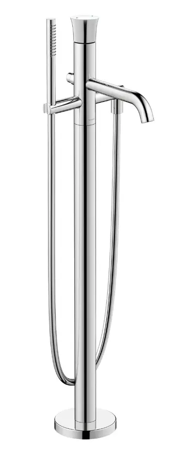 Duravit White Tulip - vannas maisītājs, grīdas montāža, hroms WT5250000010