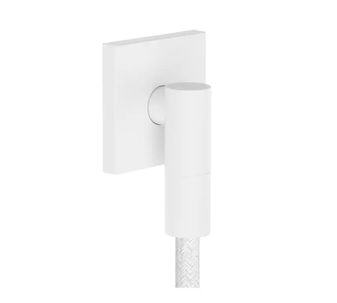 Hansgrohe FixFit Fine E - sienas pieslēguma līkums, balts matēts 28883700
