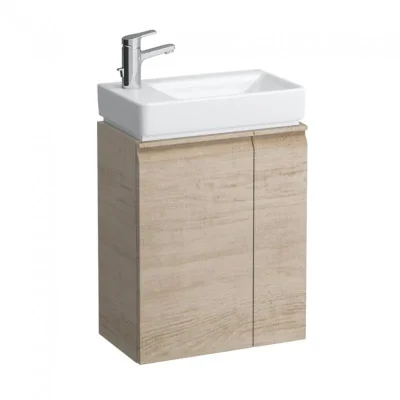 Laufen Pro S - izlietnes skapītis ar durvīm un sānu plauktu pa labi, 47x28x61 cm, gaišs ozols H4830010954791
