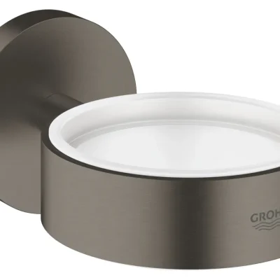 Grohe Essentials - turētājs krūzei / ziepju dozatoram, Hard Graphite birstēts 40369AL1