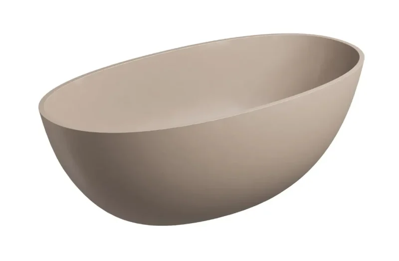 OMNIRES Shell M+ - Brīvi stāvoša vanna, 148x75 cm, matēti bēša SHELL148WWDB