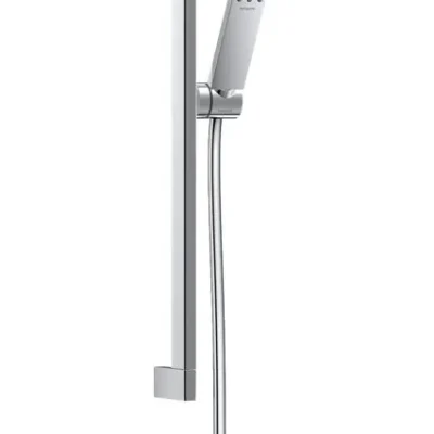 Hansgrohe Pulsify E - dušas komplekts: rokas duša, stienis un šļūtene, EcoSmart, hroms 24370000