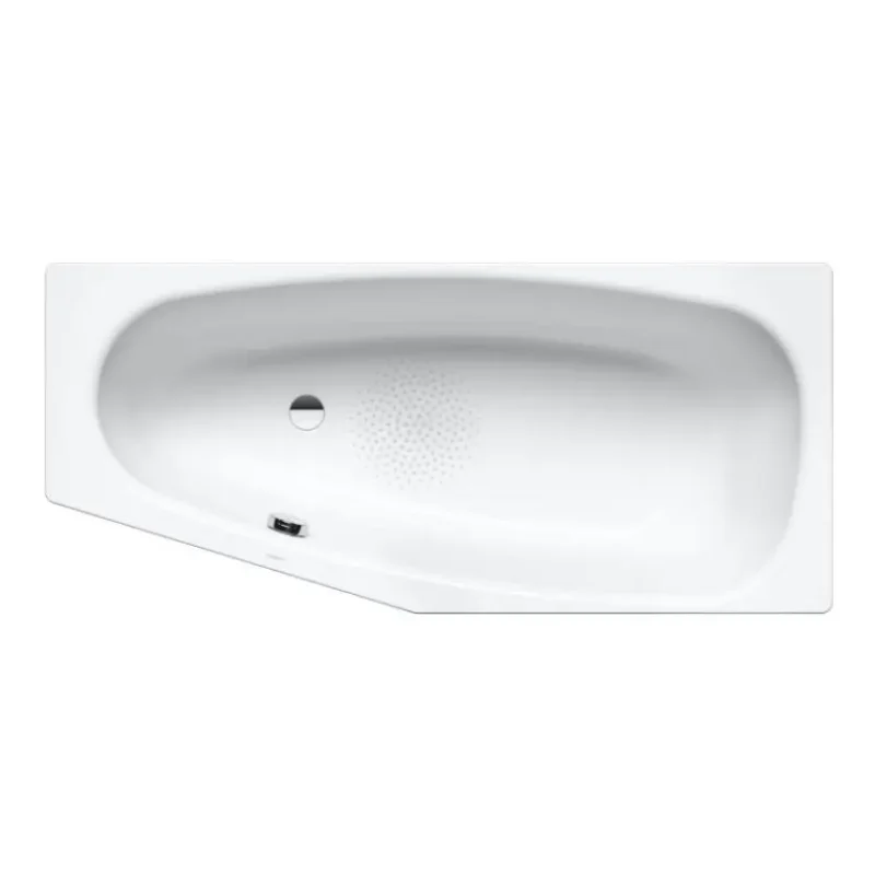 Kaldewei Advantage - Asimetriska vanna Mini kreisā 836, 157x70/48 cm, neslīdoša, pērļu efekts, balta 225230003001