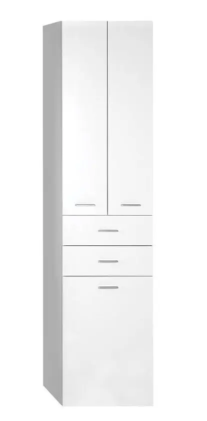 Aqualine Zoja - augstais skapītis Keramia Fresh ar grozu, 50x184x29 cm, balts 51293