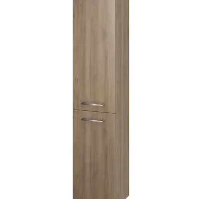 Cersanit Lara - augstais skapis, 150x30x25 cm, 2 durvis, eņģes pa kreisi/pa labi, valrieksts S926-008-DSM