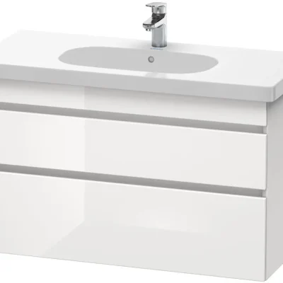 Duravit DuraStyle - izlietnes skapītis 61x100x45 cm, ar 2 atvilktnēm, balts spīdīgs DS648502222