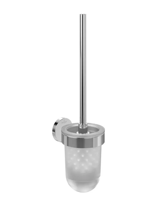 Villeroy & Boch Elements Tender - sienas tualetes birste ar turētāju, stikls/hroms TVA15101600061
