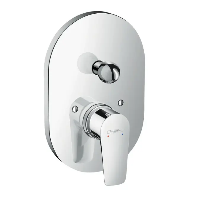 Hansgrohe Talis E - vienas sviras vannas maisītājs, zemapmetuma, hroms 71746000