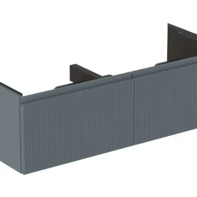 Ideal Standard Finesse - izlietnes skapītis 120x51x37 cm, 2 atvilktnes, Ribbed matēts Ashblue E3398UQ