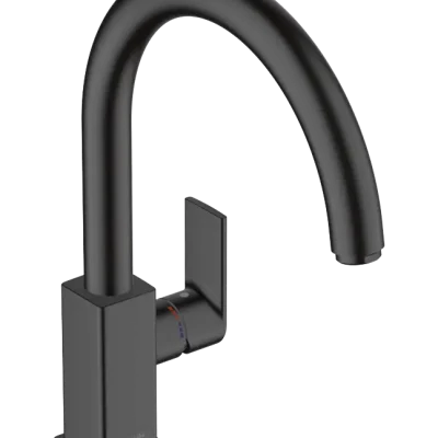 Hansgrohe Vernis Shape M35 - virtuves izlietnes maisītājs, matēti melns 71871670