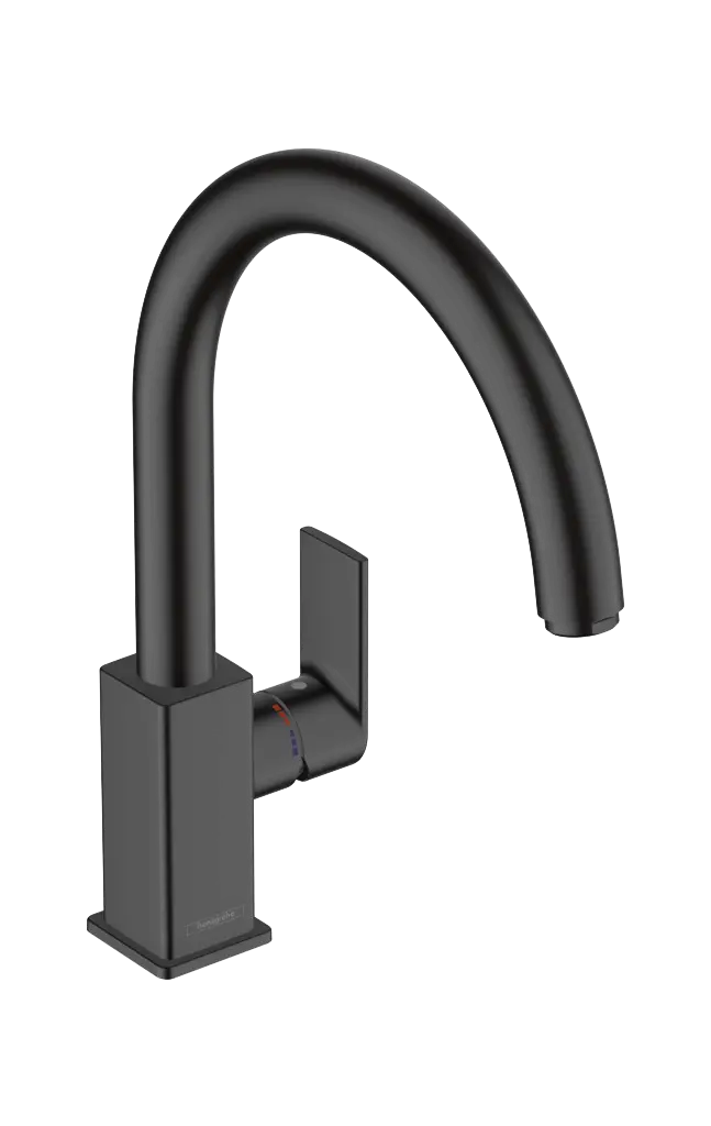 Hansgrohe Vernis Shape M35 - virtuves izlietnes maisītājs, matēti melns 71871670