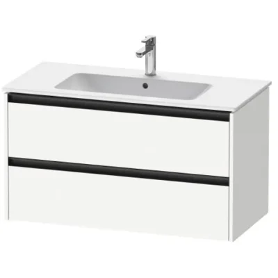 Duravit Ketho.2 - izlietnes skapītis, 55x101x48 cm, 2 atvilktnes, balts matēts K25264018180000